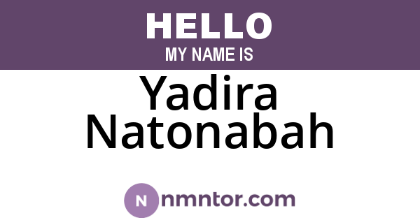 Yadira Natonabah