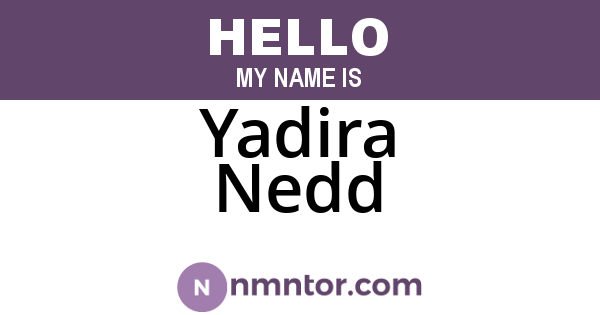 Yadira Nedd