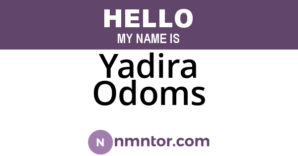Yadira Odoms