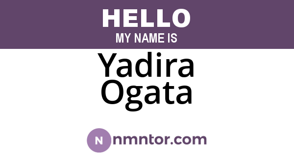 Yadira Ogata