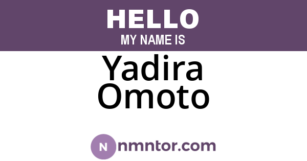 Yadira Omoto