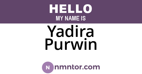 Yadira Purwin
