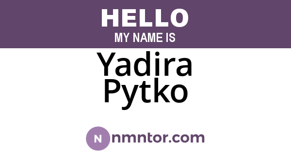 Yadira Pytko