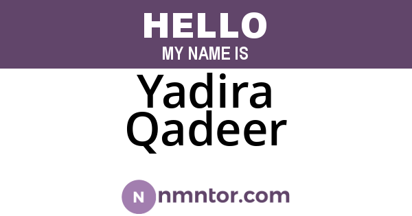 Yadira Qadeer