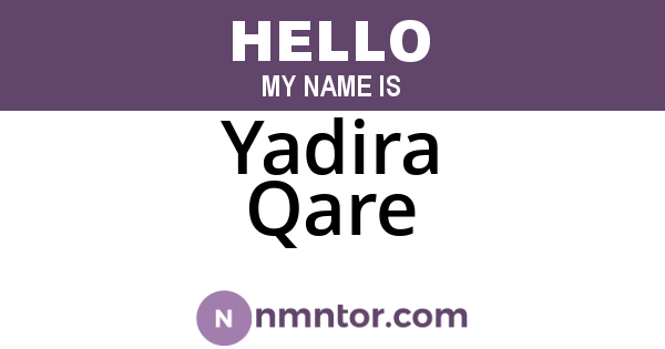 Yadira Qare