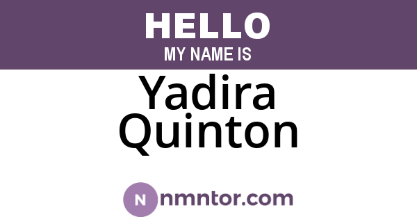 Yadira Quinton