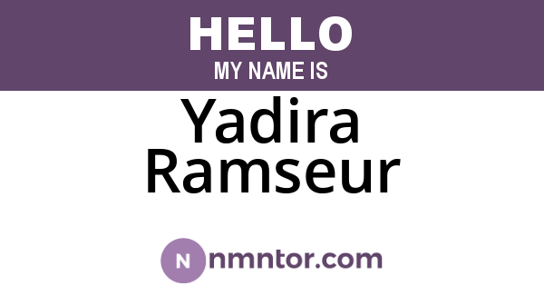 Yadira Ramseur