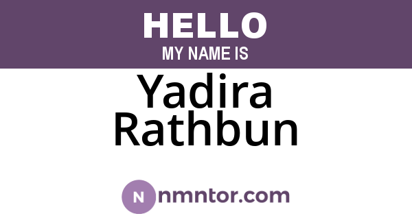 Yadira Rathbun