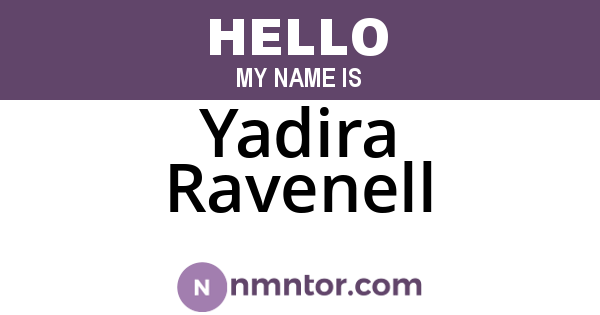 Yadira Ravenell