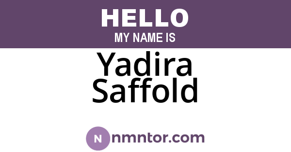 Yadira Saffold