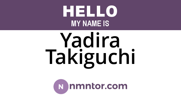 Yadira Takiguchi