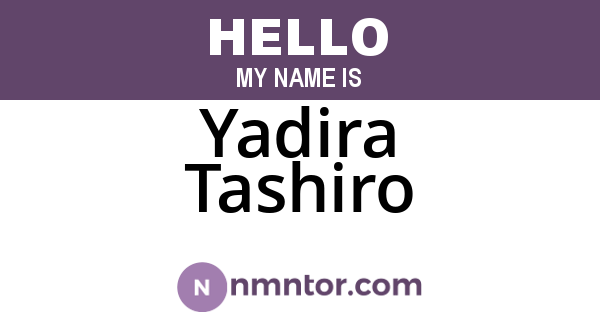 Yadira Tashiro
