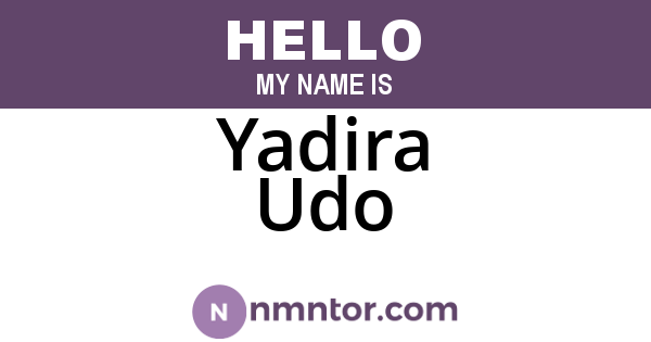 Yadira Udo
