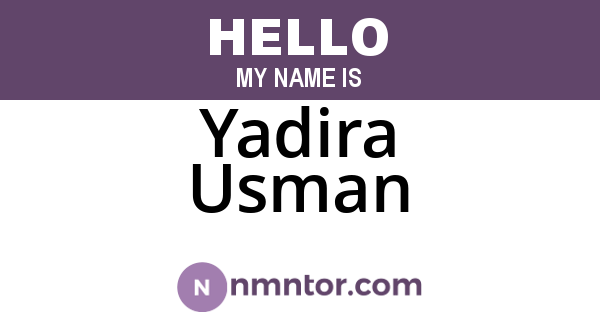 Yadira Usman