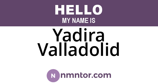 Yadira Valladolid