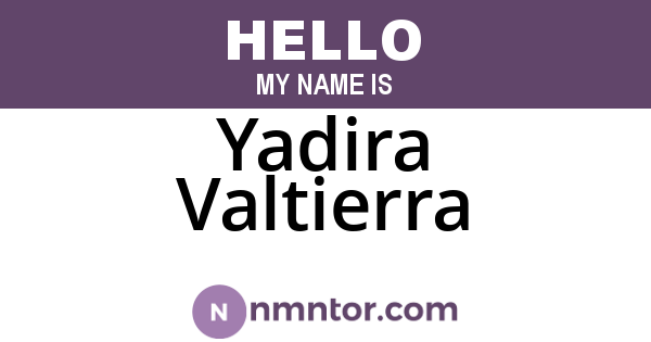 Yadira Valtierra