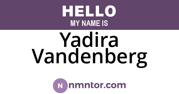Yadira Vandenberg