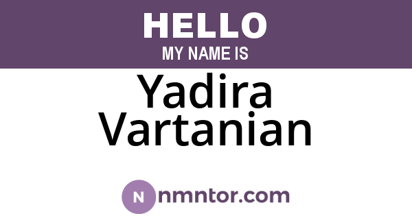 Yadira Vartanian