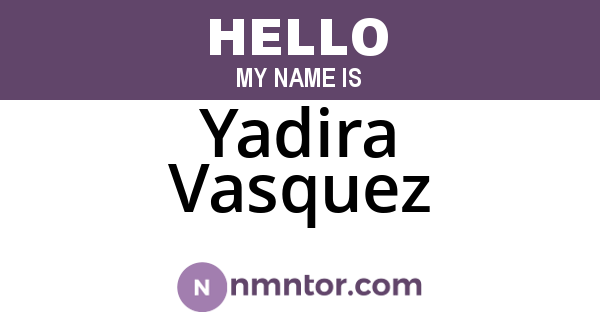 Yadira Vasquez
