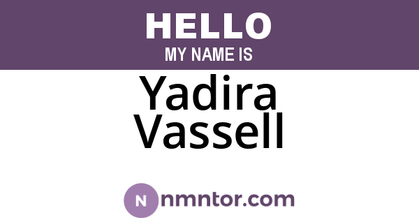 Yadira Vassell