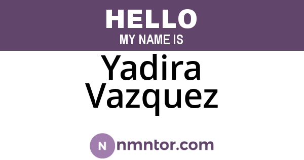 Yadira Vazquez