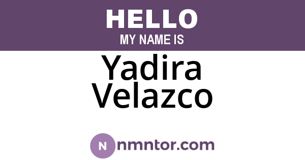 Yadira Velazco