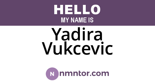 Yadira Vukcevic
