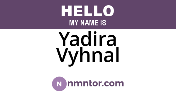 Yadira Vyhnal