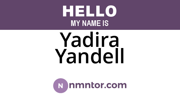 Yadira Yandell