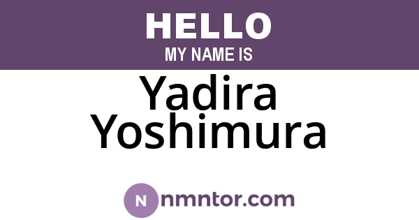 Yadira Yoshimura