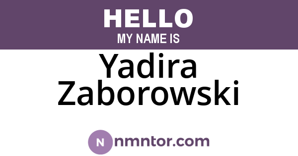 Yadira Zaborowski
