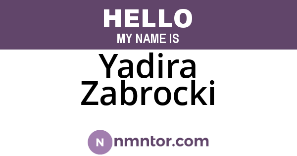 Yadira Zabrocki