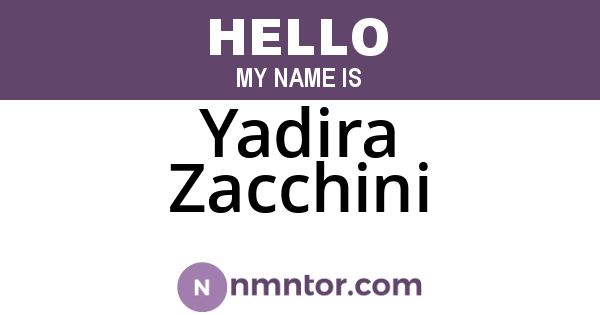 Yadira Zacchini