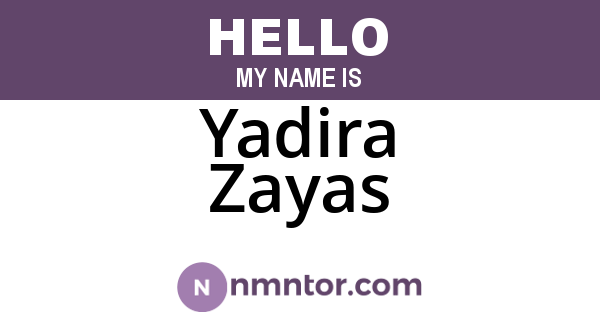 Yadira Zayas