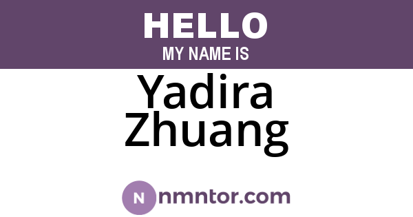 Yadira Zhuang