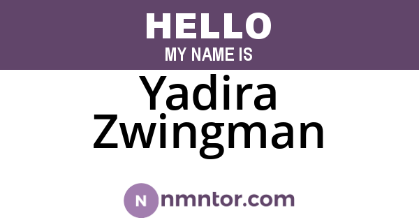 Yadira Zwingman