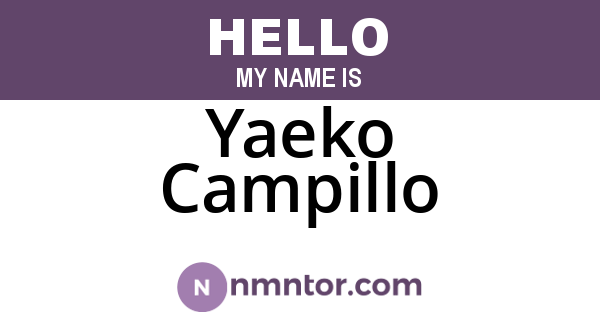 Yaeko Campillo