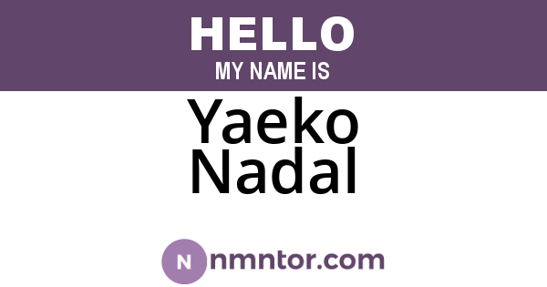 Yaeko Nadal