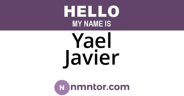 Yael Javier