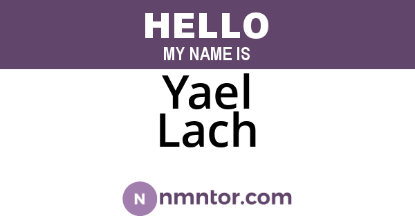 Yael Lach