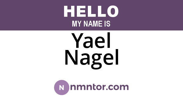Yael Nagel