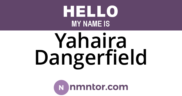 Yahaira Dangerfield