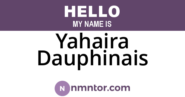 Yahaira Dauphinais