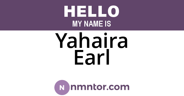 Yahaira Earl