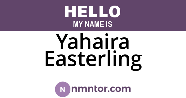 Yahaira Easterling