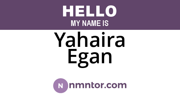 Yahaira Egan