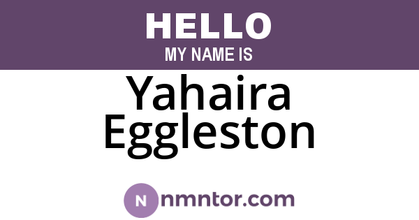 Yahaira Eggleston