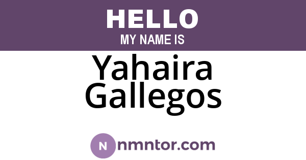 Yahaira Gallegos