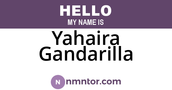 Yahaira Gandarilla
