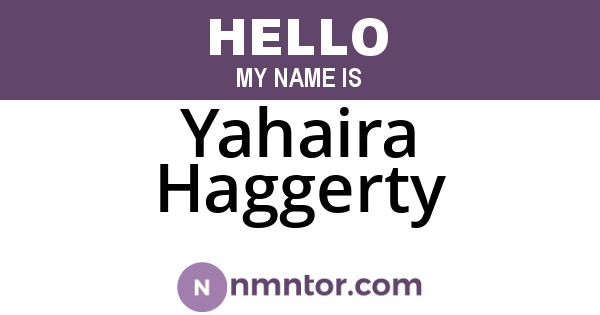 Yahaira Haggerty